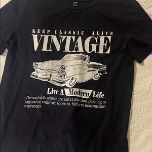 Vintage Graphic Black T-Shirt